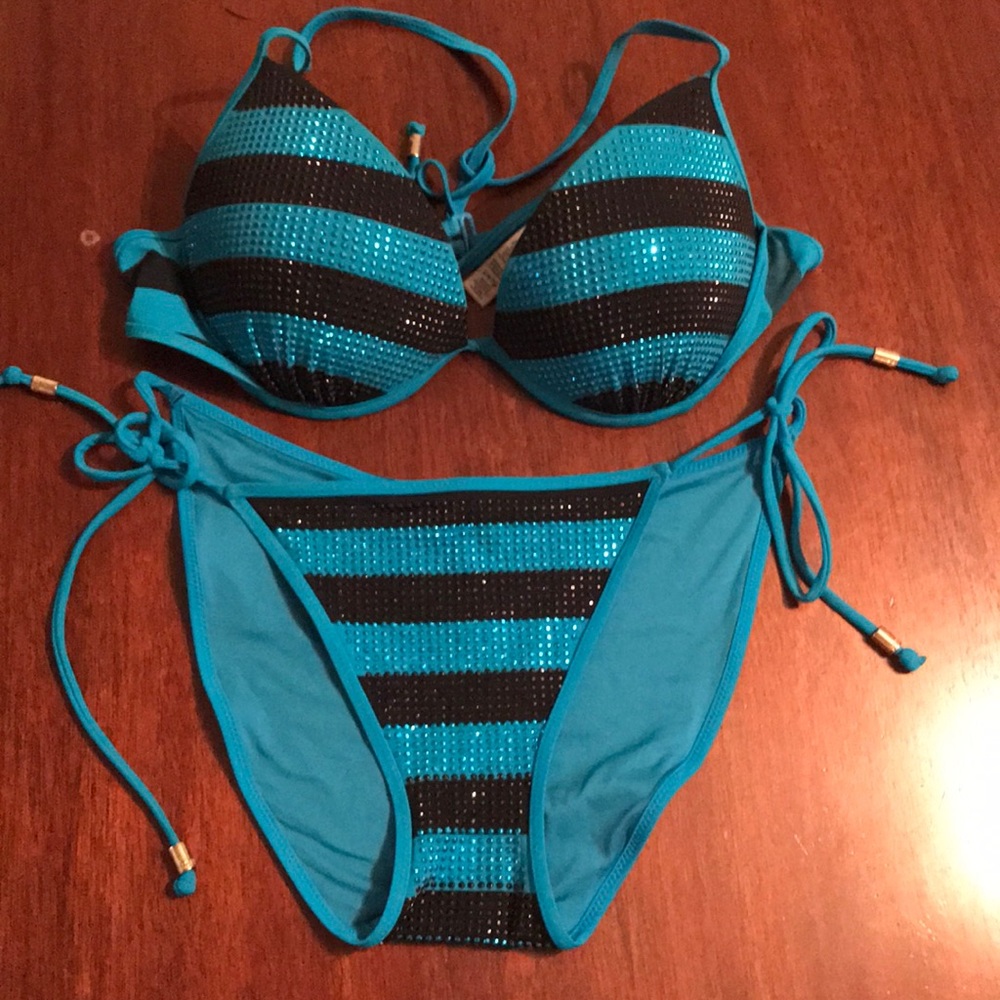 Victoria secret pink bling bikini set